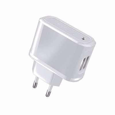 Immagine di TRAVEL CHARGER 2.1A DOUBLE USB WHITE