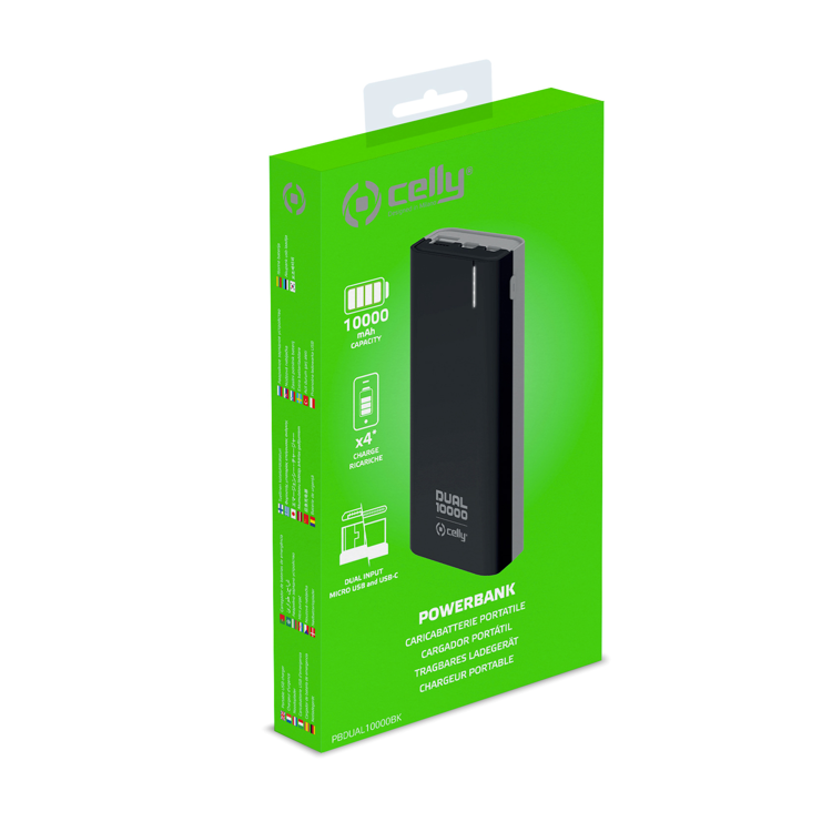 Immagine di POWERBANK DUAL 10000 BLACK